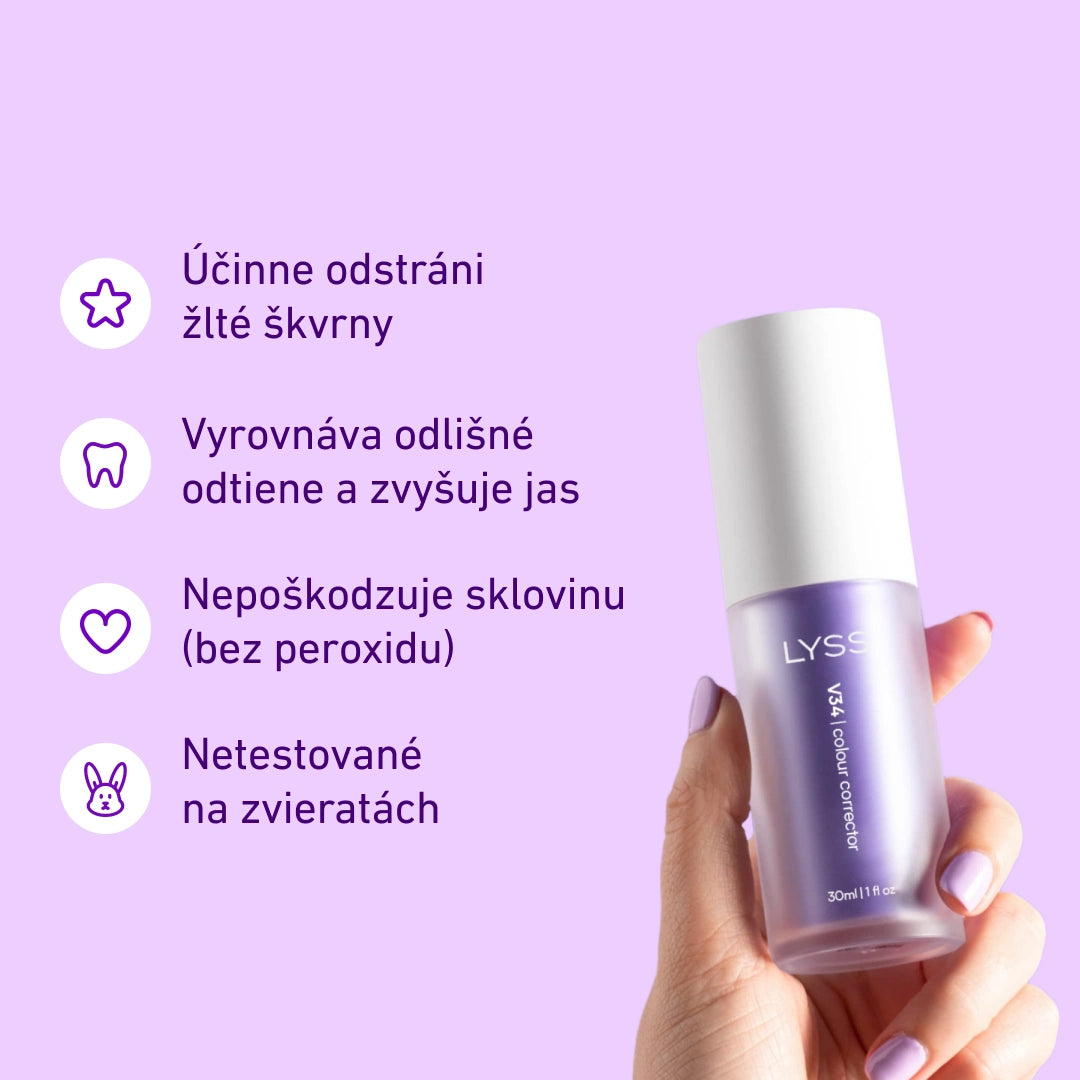 V34 bieliaci korektor