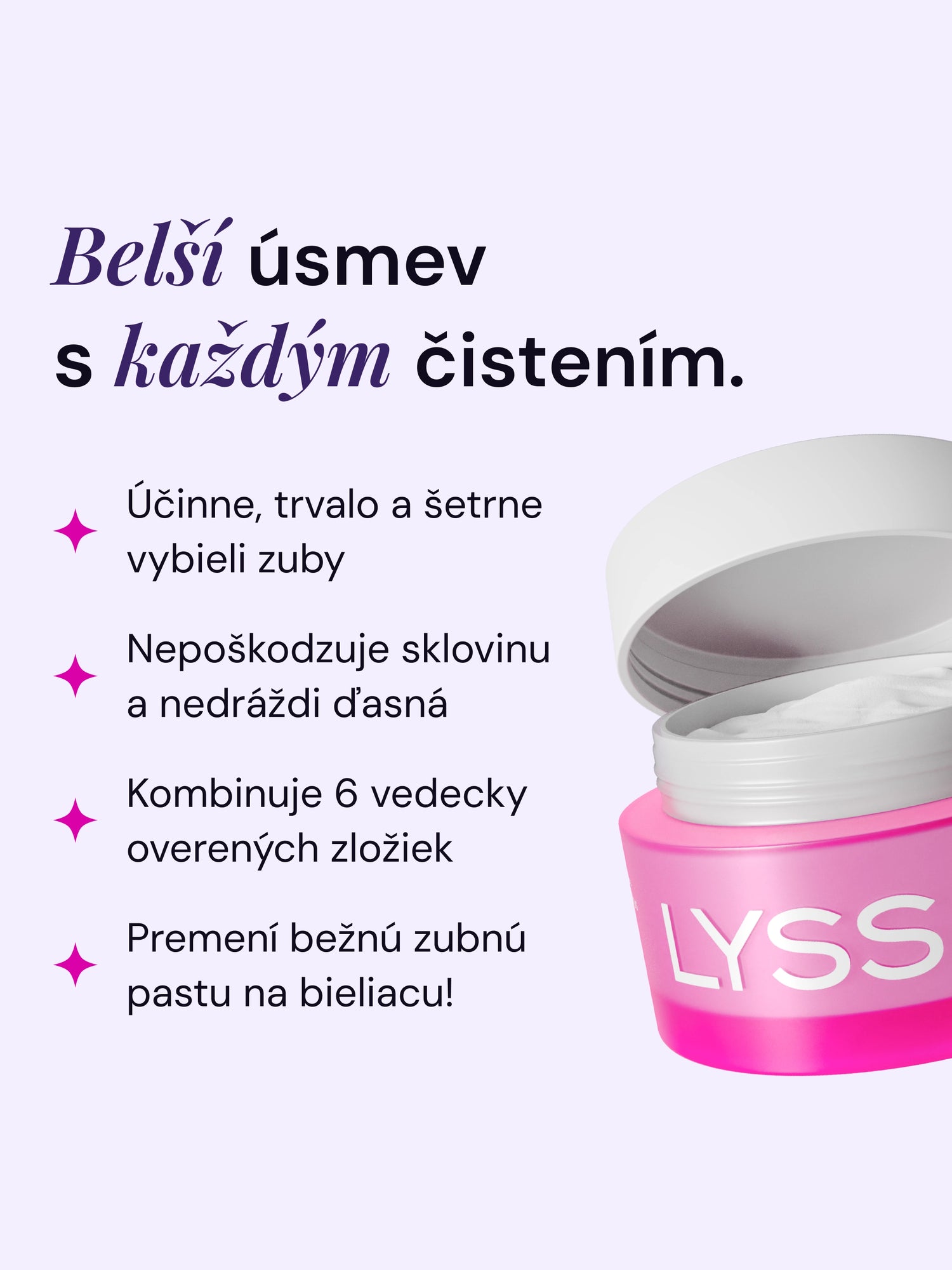 PAP+ bieliaci púder na zuby